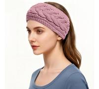 Damen Gestricktes Stirnband, Winter, Ohrenwärmer, gefüttertes Haarband, Thermo-Kopfwickel für Damen und Mädchen, Outdoor-Sport, kaltes Wetter, Haarschmuck,für Damen/Frauen/Mädchen (F)