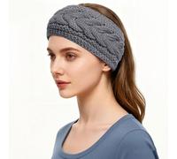 Damen Gestricktes Stirnband, Winter, Ohrenwärmer, gefüttertes Haarband, Thermo-Kopfwickel für Damen und Mädchen, Outdoor-Sport, kaltes Wetter, Haarschmuck,für Damen/Frauen/Mädchen (D)