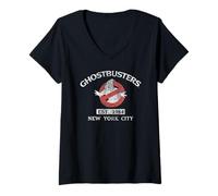 Damen Ghostbusters EST. 1984 T-Shirt mit V-Ausschnitt