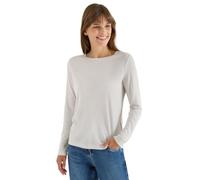 Cecil Rundhalsshirt Glitzerndes Jerseyshirt – grau – Viskosemix 82/10/8 – Gr. L (42)
