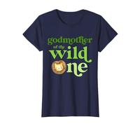 Damen Godmother of the Wild One Zoo Geburtstag Dschungelsafari Tier T-Shirt