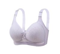Damen Große Größe BH Ohne Bügel Push Up Bra Sexy Starker Halt Brüste Klassische BH Set Weich Dünn Bequemer BH Unterwäsche Bra mit verstellbarem Bequem Bustier Nahtloser BH Fitness Dessous für Alltag