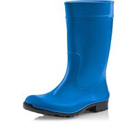 Ladeheid Damen Gummistiefel 100% Wasserdticht Regenstiefel Damen LA-967 (Blau/Schwarz, 40 EU)