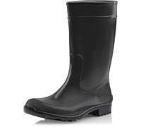Ladeheid Damen Gummistiefel 100% Wasserdticht Regenstiefel Damen LA-967 (Schwarz/Schwarz, 36 EU)