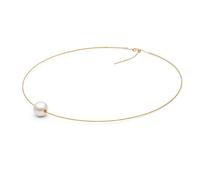 Damen Halskette aus 18 kt Gelbgold Kayla mit einer weißen Perle