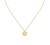 Damen Halskette Medallion aus vergoldetem Edelstahl