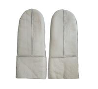 Damen Handschuhe aus echtem Schaffell, grau XL
