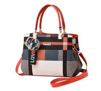 Damen-Handtasche aus PU-Leder - modische Hobo-Schultertaschen | -Tragetasche mit karierten Nähten, große Kapazität, Schultertasche für Frauen, stilvolle Reise-, Arbeits-, Einkaufs-Handtasche