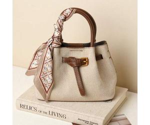 Damen-Handtasche in quadratischer Form mit Krokodil-Textur, modisch und elegant, Handy-Tasche mit Schal-Akzent, Umhängeriemen, geeignet für Einkaufen