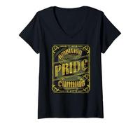 Damen Harry Potter 2025 Slytherin Pride Ambition T-Shirt mit V-Ausschnitt
