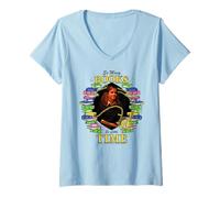Damen Harry Potter 2025 So Many Books Time T-Shirt mit V-Ausschnitt
