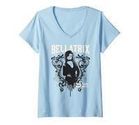 Damen Harry Potter Bellatrix T-Shirt mit V-Ausschnitt