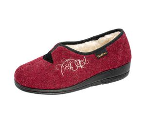 DAMEN-HAUSSCHUH BORDO - Gr. - 38