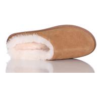 Harrys-Collection Damen Hausschuh Pantoffel aus Lammfell in 3 Farben, Farben:braun, Schuhgröße:40