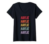 Damen Haylie T-Shirt mit V-Ausschnitt