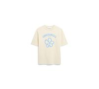 ARMEDANGELS TARJAA LOGO FLOWAA - Damen Heavyweight T-Shirt aus recyceltem Baumwoll Mix summer hay L