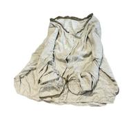 Damen-Hemd, Knopfleiste, Baumwolle, Leinen, lässig, langärmelig, einzigartiger Vokuhila-Kragen, kurze Hemdbluse, Beige, Einheitsgröße