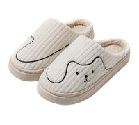 Damen Herren Hausschuhe aus Memory-Baumwolle Drinnen Pantoffeln für Drinnen und Draussen Filz Unisex-Hausschuh aus Wolle Geschlossen Zehen Rutschfest Puschen Schlappen