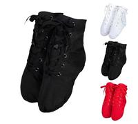 Damen Herren Lace-Up Jazz Schnürschuhe Ballsaal Ballettschuhe Gymnastikschuhe Moderne Tanzstiefel Ballettschläppchen Ballerinas Tanzschuhe Gymnastikschläppchen Jazzschuh Trainingsschuhe