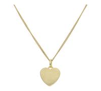 Damen Herz Anhänger 925 Silber, goldplattiert, eismattiert JL20-02-1351 JuwelmaLux