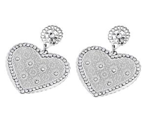 Damen Herz Ohrringe Lotus Style LS1716-4/1 Edelstahl Strass