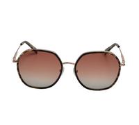 Damen hexagonale Metall-Sonnenbrille mit Acetatrahmen LO163S Einheitsgröße