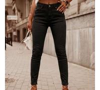 Damen High-Waist Stretch Skinny Jeans, Slim Fit Knöchellange Hose, Klassisches 5-Pocket-Design, Lässige farbige Denim-Hose, Mehrere Farben