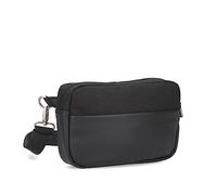 Damen Hip Bag Kim KIH30 Wasserabweisende Bauchtasche 1 Liter (24 x 15 cm) aus hochwertigem Hydroflex-Kunstleder, strapazierfähige Crossbody Bag, 3-in-1 Brusttasche, Gürteltasche & Hüfttasche (Black)