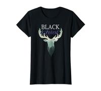 Damen Hirsch Schwarzwald Black Forest Schwarzwaldmädels Wandern T-Shirt