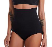 Damen Hoch Taillen Miederslip Unterhose Bauch Weg Miederhose Figurenformend Plus Size Miederpants Butt Lifter Unterhose Shapewear Body Shaper (Schwarz,XS/S)
