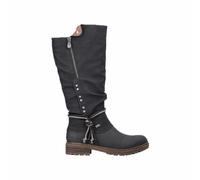 Damen Hochschaftstiefel Damen | Rieker | Schwarz | Größe 37 | Material: Kunstleder/Textil