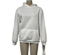 Damen Hollow Mesh Open Back Sweatshirt Hoodie Langarm Sheer Spitzenbesatz Casual Layering Top für den täglichen Gebrauch (S White1)