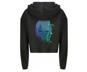 Damen-Hoodie Cyberpunk: Edgerunners - Neon Lucy Cropped (größe XL)