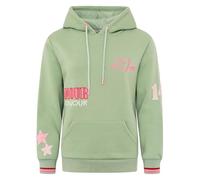 Damen Hoodie mit Kapuze - Kuscheliger Oversize Kapuzenpullover - Weicher Sweatshirt Pullover mit Aufdruck Herzen & Sterne - Stylischer Look für Frühling, Herbst & Winter - Loungewear Mode