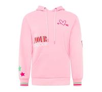 Damen Hoodie mit Kapuze - Kuscheliger Oversize Kapuzenpullover - Weicher Sweatshirt Pullover mit Aufdruck Herzen & Sterne - Stylischer Look für Frühling, Herbst & Winter - Loungewear Mode