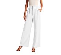 Damen Hose Fluide - weite Hose für Damen und Herren, weiß, XX-Large