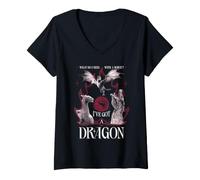 Damen House of The Dragon I've Got A Dragon T-Shirt mit V-Ausschnitt