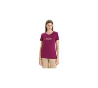 damen icebreaker tech lite ii mountain geology merino kurzarm t shirt violett