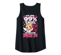 Damen Ich Bin 99 Prozent Engel Aber puhhh Diese 1 Spruch Frau Tank Top