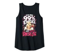 Damen Ich Bin 99 Prozent Engel Aber puhhh Diese 1 Spruch Frau Tank Top
