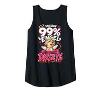 Damen Ich Bin 99 Prozent Engel Aber puhhh Diese 1 Spruch Frau Tank Top