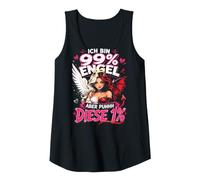 Damen Ich Bin 99 Prozent Engel Aber puhhh Diese 1 Spruch Frau Tank Top