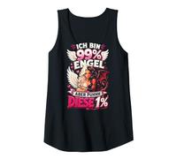 Damen Ich Bin 99 Prozent Engel Aber puhhh Diese 1 Spruch Frau Tank Top