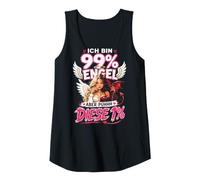 Damen Ich Bin 99 Prozent Engel Aber puhhh Diese 1 Spruch Frau Tank Top