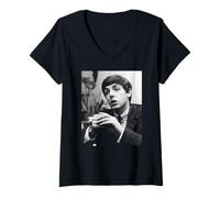 Damen Interview mit den Beatles, Paul McCartney, Beatlemania 1963 T-Shirt mit V-Ausschnitt