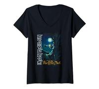 Damen Iron Maiden - Fear Of The Dark T-Shirt mit V-Ausschnitt