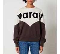Damen Isabel Marant Étoile Houston Bi-Colour Logo Sweatshirt in Braun/Weiß EU 34 / UK 6