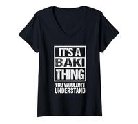 Damen It's A Baki Thing You Wouldn't Understand First Name T-Shirt mit V-Ausschnitt