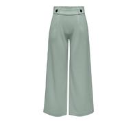 Damen JDY Marlene Hose Weit Geschnitten Schlupf Stoffhose GEGGO New Long Culotte Flare Pants, Farben:Grün, Größe:XS / 30L