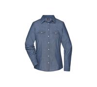 Damen Jeans Bluse "JN628" - James & Nicholson Light-Denim L